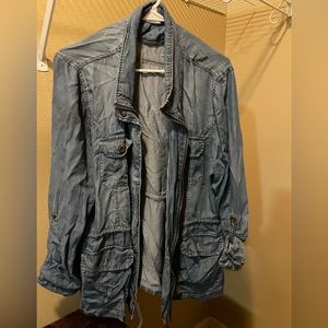 Jean like jacket (has the color & style of a jean jacket, but is not true denim)